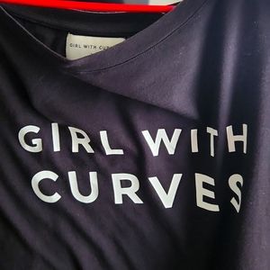 Plus Size Tee "GIRL WITH CURVES"